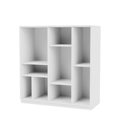 Compile Shelf, New White, Plinth