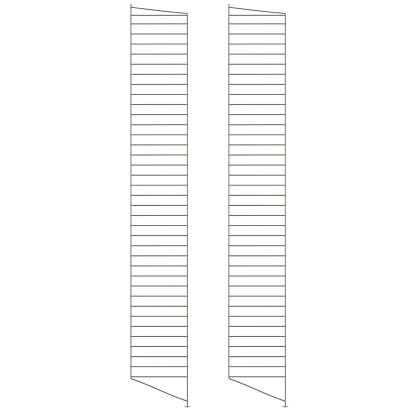 String System Floor Panel, Set of 2, 200 x 30 cm, Dark grey