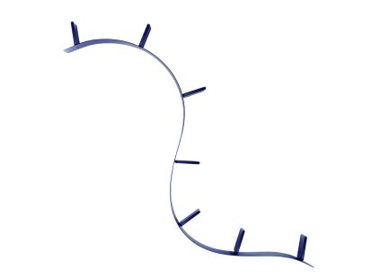 Bookworm Shelf, 7, Opal, Cobalt blue