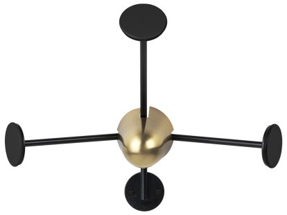 Matégot Coat Rack, Charcoal black