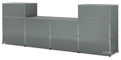 USM Haller Counter Type 3, Mid grey RAL 7005, 50 cm