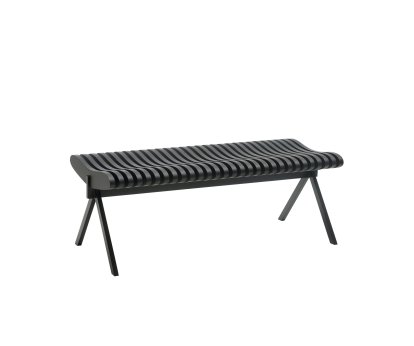 Prelude Bench, 120 cm, Black, Oak black lacquered