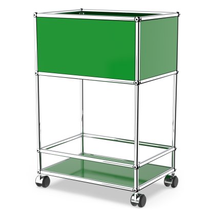 USM Haller Bar Sideboard Type 2, USM green, Soft castors for hard floor surfaces