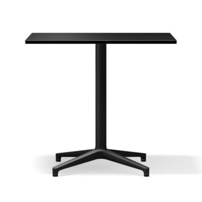 Bistro Table Indoor, Rectangular (640x796 mm), Solid core material black