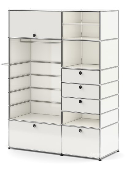 USM Haller Wardrobe Model 2, Pure white RAL 9010