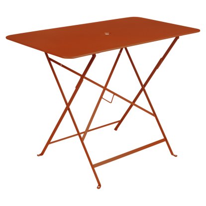 Bistro Folding Table rectangular, H 74 x W 97 x D 57 cm, Candied orange