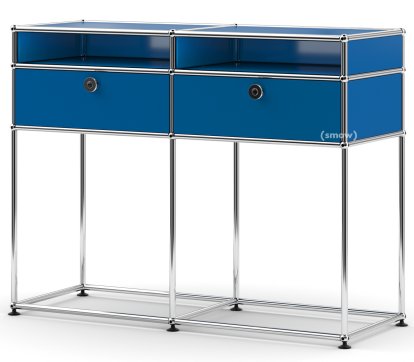 USM Haller Console Table, Gentian blue RAL 5010