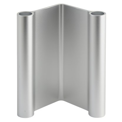Pair Candleholder, Aluminum, H 18 cm