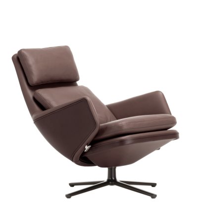Grand Relax Lounge Chair, Without Ottoman, Leather Premium F, chestnut, Basic dark, 46,5 cm