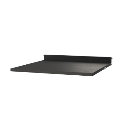 String System Work Desk, Black ash veneer, W 58 cm x D 58 cm
