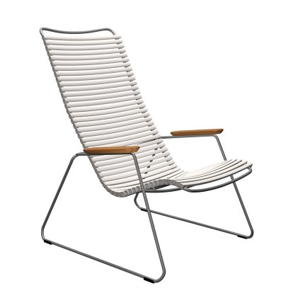 Click Lounge Chair, Muted White
