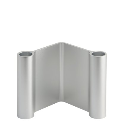 Pair Candleholder, Aluminum, H 11 cm