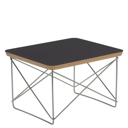 Occasional Table LTR , HPL, black, Stainless steel