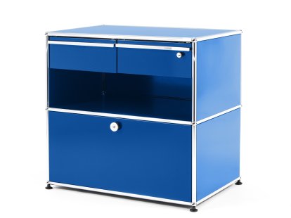 USM Haller Office Sideboard M with Drawers, Gentian blue RAL 5010