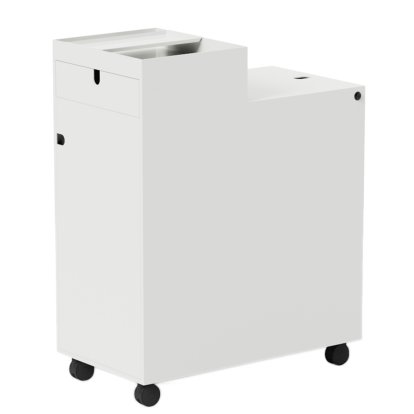 Next Roll Container, H 76 cm, White, With door