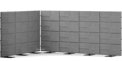 USM Privacy Panels Acoustic Corner, 3,00 m (4 elements), 1,44 m (4 elements), 2,25 m (3 elements), Anthracite