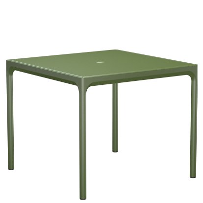 Four Table Aluminium, 90 x 90 cm, Olive green