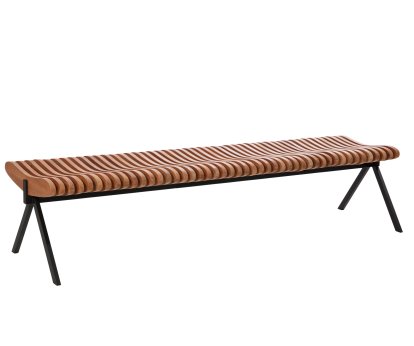 Prelude Bench, 190 cm, Black, Teak