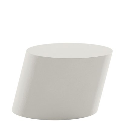 Tilt Coffee Table, Mineral casting, Chalk