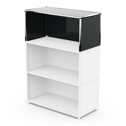USM Haller Extension Kit Vertical 1, Graphite black RAL 9011, 35 cm