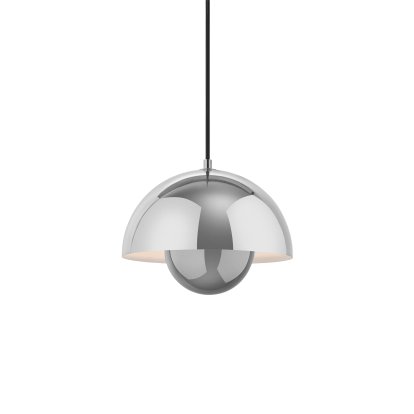 Flowerpot VP1 Pendant Lamp, Chrome-plated