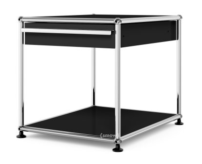USM Haller Side Table with Drawer, Graphite black RAL 9011