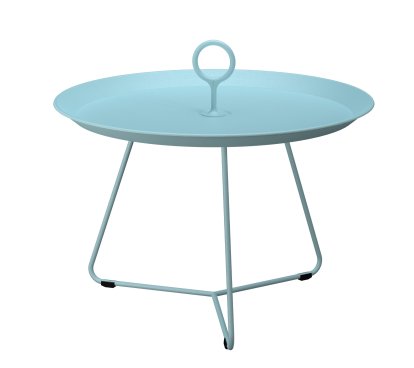 Eyelet Side Table, H 41 x Ø 57,5 cm, Ice blue