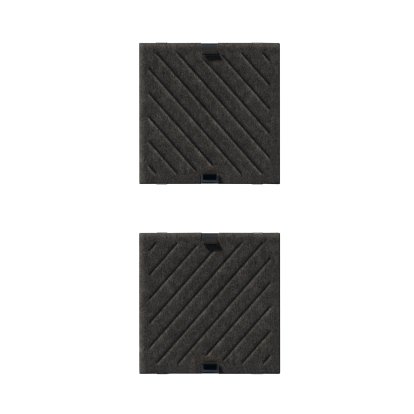 USM Soft Panel Mono for USM Haller Shelves, 35 cm x 35 cm, Dark grey, Diagonal
