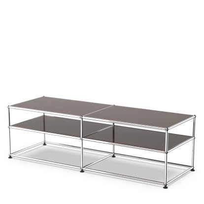 USM Haller Side Table Type 1, Metal, USM brown