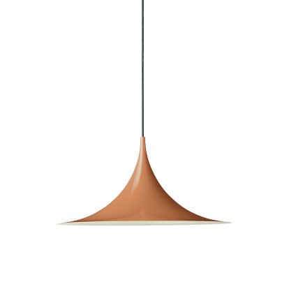 Semi Pendant Light, Ø 47 cm, Roasted pumpkin, glossy
