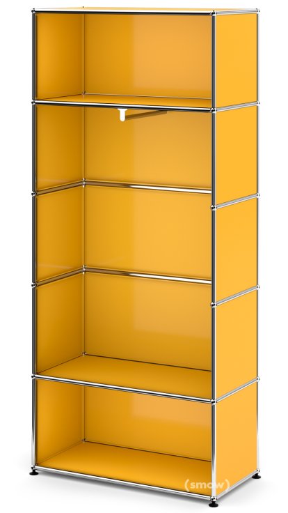 USM Haller Clothes Rack M with Rail, Model 1, Golden yellow RAL 1004