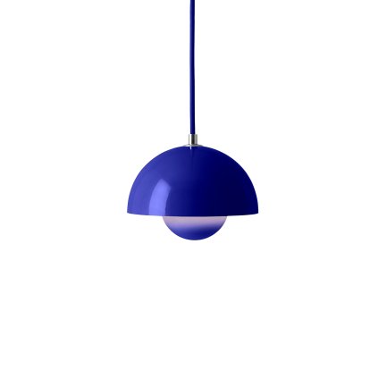 Flowerpot VP10 Pendant Lamp, Cobalt blue