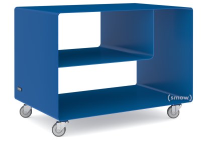 Trolley R 106, Self-coloured, Gentian (RAL 5010), Industrial castors