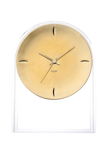 L'Air du Temps Table Clock, Transparent/gold