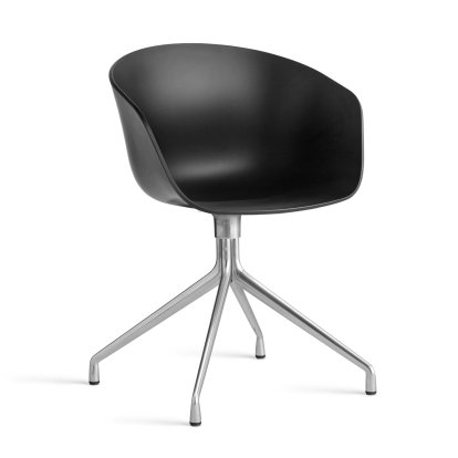 About A Chair AAC 20 Swivel Chair, Black 2.0, Polished aluminium