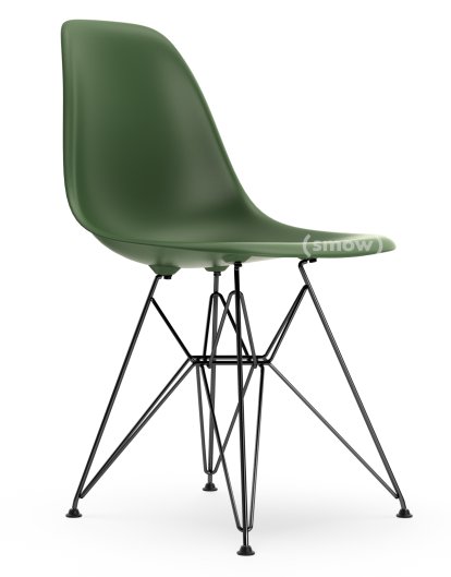 Eames Plastic Side Chair DSR, Forest, Without upholstery, Without upholstery, Standard version - 43 cm, Coated basic dark