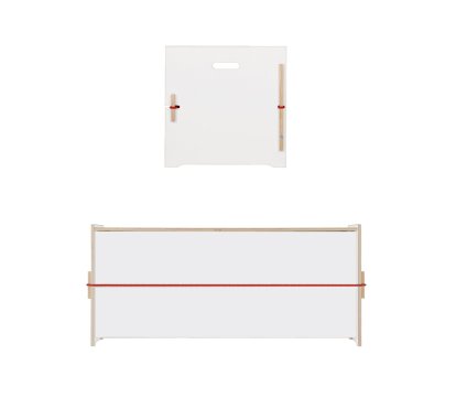 Trude Storage Chest, Large Trude (H 45 x W 105 x D 45 cm), FU (plywood, birch) white