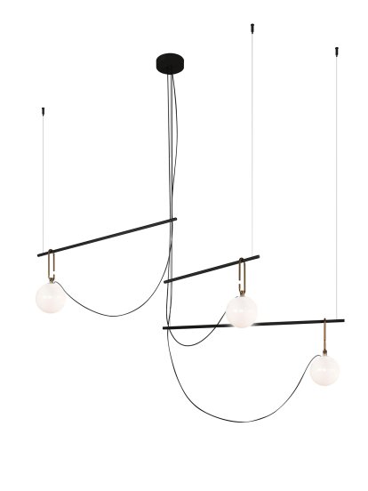NH S1 / S2 / S3 Pendant Lamp, Model S3, Ø14 cm, 3 arms