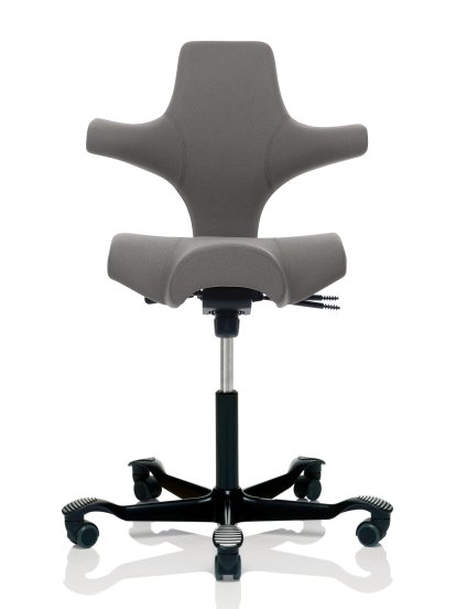 Capisco 8106, Xtreme grey, Black