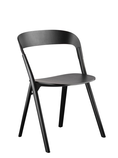 Pila Chair, Stained ash black