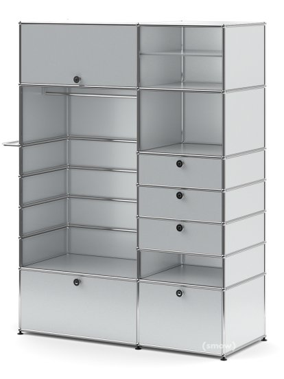 USM Haller Wardrobe Model 2, USM matte silver