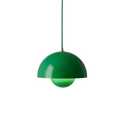 Flowerpot VP1 Pendant Lamp, Signal green