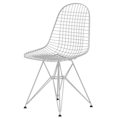 Wire Chair DKR , Powder-coated white, Without upholstery, Without coshion cover