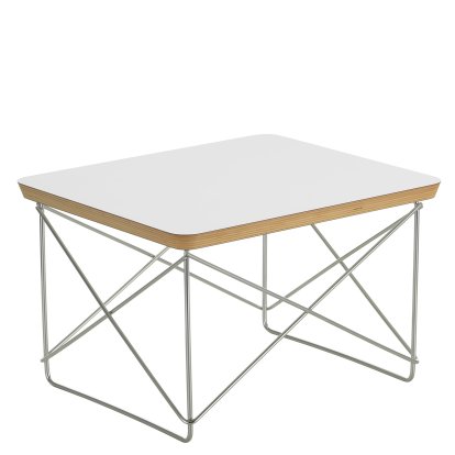 Occasional Table LTR , HPL, white, Stainless steel