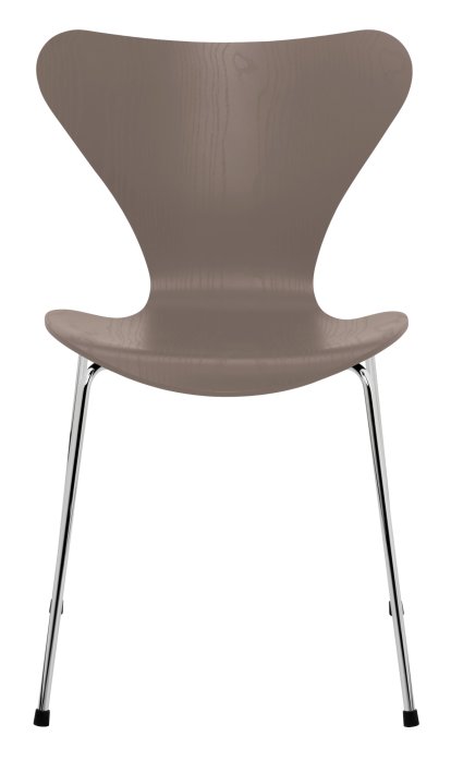 Series 7 Chair 3107, Coloured ash, Deep Clay, Chrome