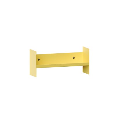 Pli Wall Shelf Slim, 30 cm, Naples yellow, Without hooks