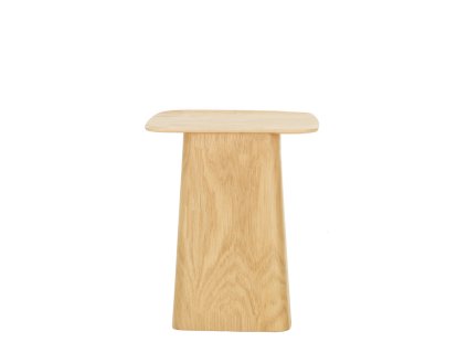Wooden Side Table, Small (H 39 x W 31,5 x D 31,5 cm), Natural oak