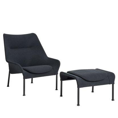 O2 Lounge Sessel, With Ottoman, Lift black / black