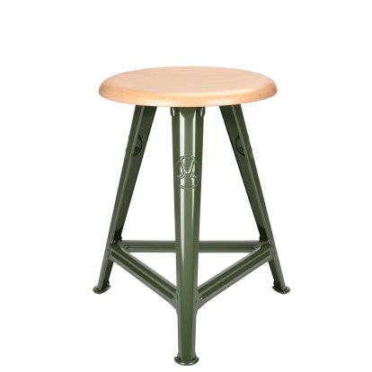 Rowac Stool – Model 1 / 50 cm, Beech, Mountain green