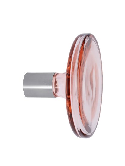 Bulb Wall Hooks, Medium: Ø 12 cm, Rose quartz